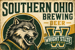 Southern Ohio Brewing Wolf and Raiders Vintage-Style Wall Art