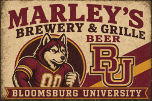 Bloomsburg University Huskies Brewery & Grille Vintage-Style Wall Art