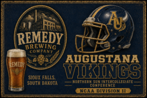 Remedy Brewing Augustana Vikings Vintage-Style Wall Sign