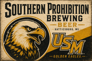 Southern Prohibition Brewing USM Golden Eagles Eagle Wall Art