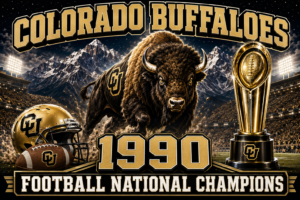 Colorado Buffaloes 1990 Football Champions Wall Art
