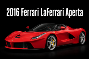 2016 Ferrari LaFerrari Aperta Red Supercar Wall Art