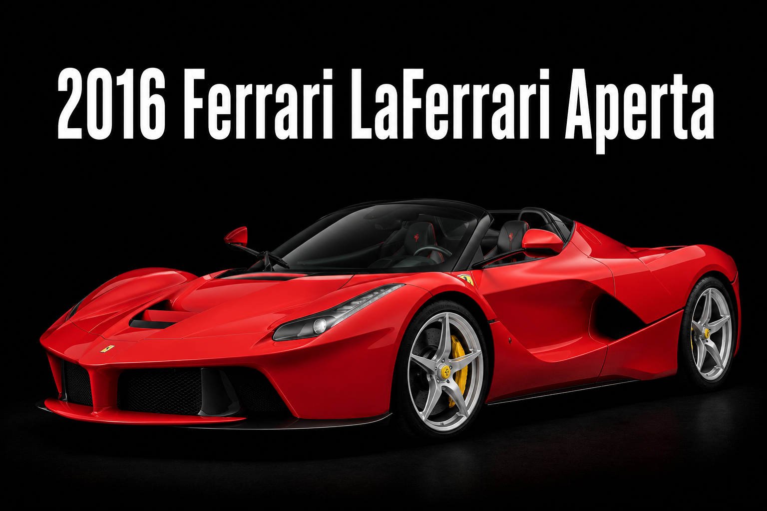 2016 Ferrari LaFerrari Aperta Red Supercar Wall Art
