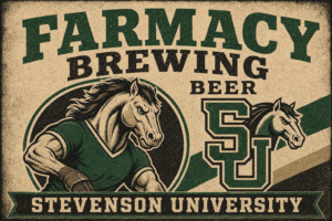 Farmacy Brewing Beer Stevenson University Horse Wall Art