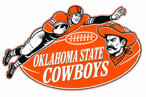 Oklahoma State Cowboys Football Vintage-Style Graphic