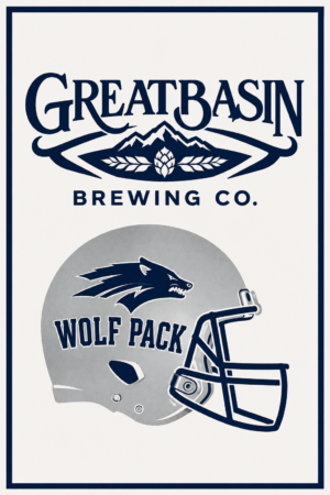 Great Basin Brewing Co. Wolf Pack Helmet Wall Art