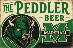 The Peddler Beer Buffalo Marshall Vintage-Style Wall Art