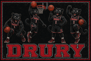 Drury Basketball Panther Team Wall Art