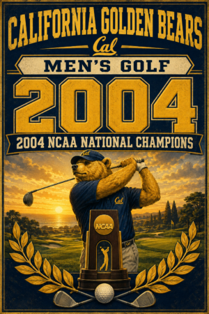 California Golden Bears Men's Golf 2004 Champions Wall Art