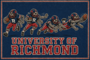 University of Richmond Spiders Vintage-Style Football Wall Art