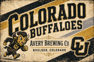 Colorado Buffaloes Avery Brewing Co. Boulder Wall Art