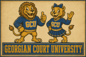 Georgian Court University Lions Vintage-Style Wall Art