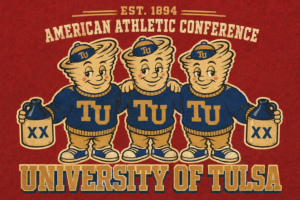 University of Tulsa TU Trio Athletic Graphic