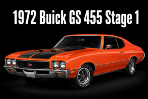 1972 Buick GS 455 Stage 1 Orange Muscle Car Wall Art