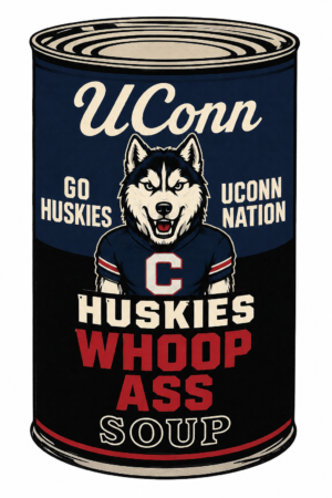 UConn Huskies Whoop Ass Soup Can Wall Art