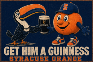 Syracuse Orange-Themed “Get Him a Guinness” Wall Art