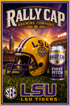 Rally Cap Brewing LSU Tigers Football Poster