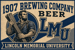 1907 Brewing Company Beer Lincoln Memorial University Wall Art