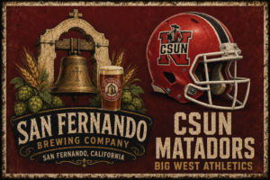 San Fernando Brewing Company CSUN Matadors Vintage-Style Wall Art
