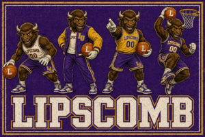 Lipscomb Basketball Buffalo Mascot Vintage-Style Wall Art