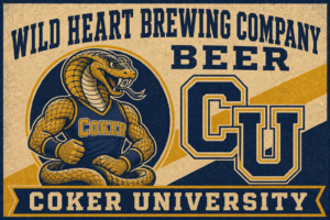 Wild Heart Brewing Company Beer Coker University Snake Wall Art