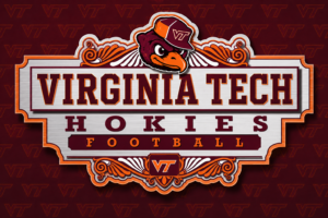 Virginia Tech Hokies Football Decorative Wall Sign