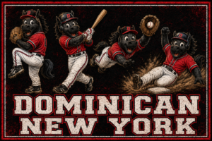 Dominican New York Baseball Horse Graphic Wall Art