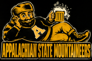 Appalachian State Mountaineers Bearded Mountaineer Beer Design