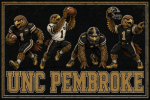 Eagle Sports “UNC Pembroke” Vintage-Style Wall Art