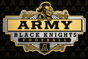Army Black Knights Football Knight Emblem Wall Art