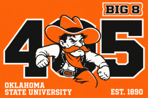 Oklahoma State Cowboy Mascot Big 8 45 Wall Art