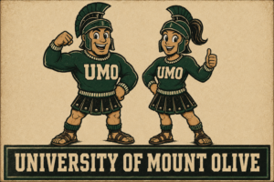 University of Mount Olive UMO Roman Warrior Wall Art
