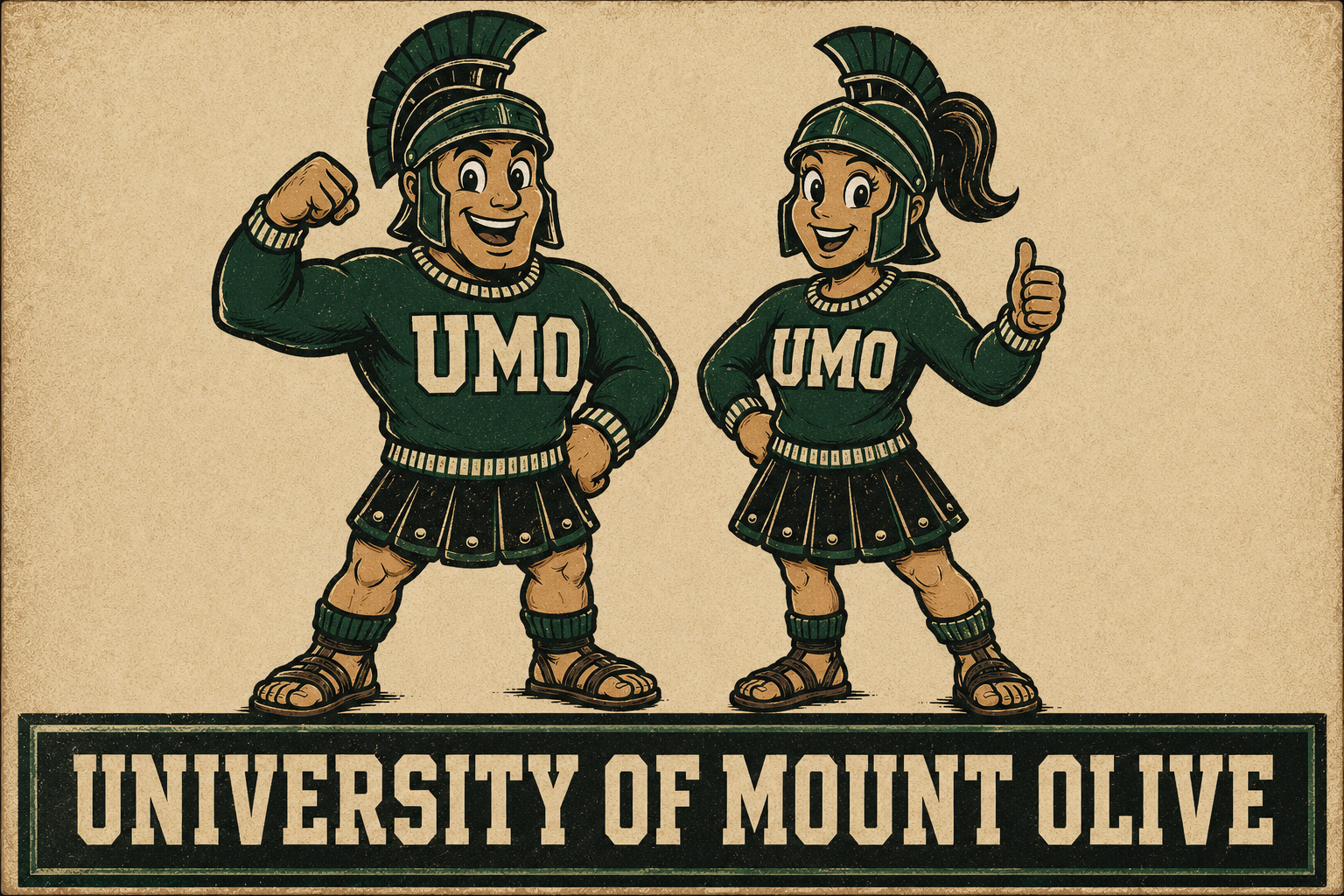 University of Mount Olive UMO Roman Warrior Wall Art