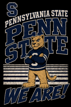 Pennsylvania State Penn State We Are Vintage-Style Wall Art