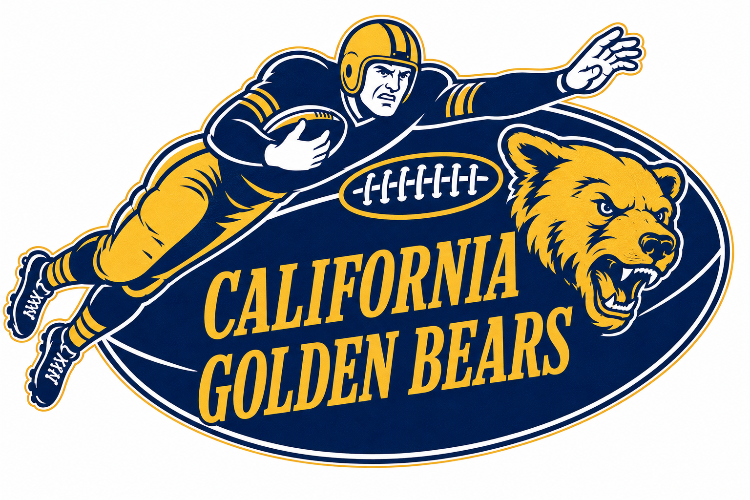 California Golden Bears Football Graphic Wall Art