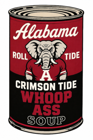 Alabama Crimson Tide Elephant Can Design Wall Art