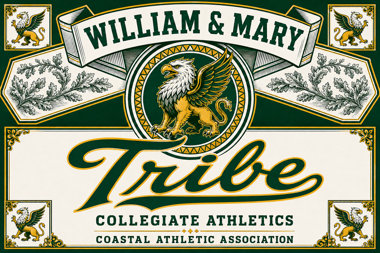William & Mary Tribe Collegiate Athletics Griffin Wall Art