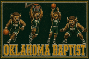 Oklahoma Baptist Basketball Buffalo Wall Art