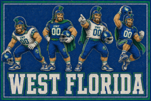 UWF West Florida Gladiator Football Wall Art