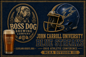 Boss Dog Brewing Company Bulldog Football Wall Art