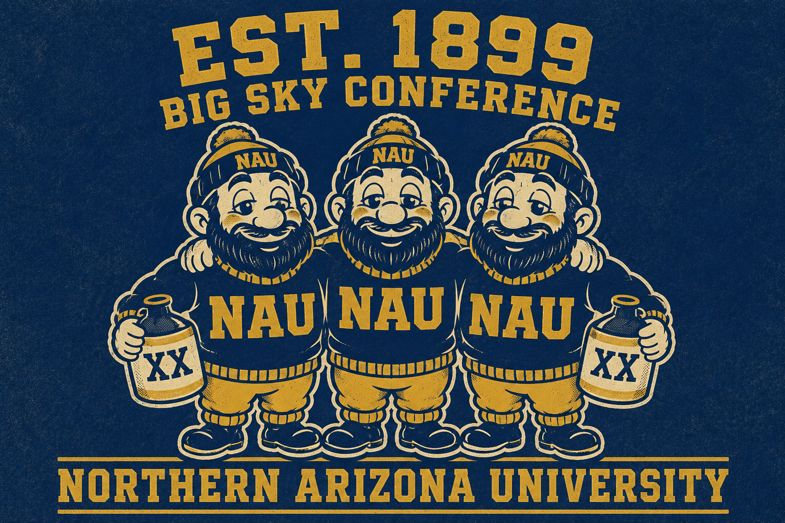 Northern Arizona University Big Sky Conference Lumberjack Wall Art