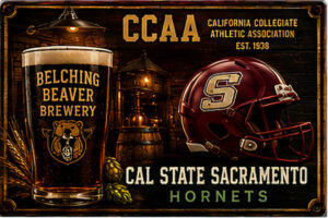 Cal State Sacramento Hornets CCAA Brewery Style Wall Sign