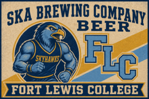Fort Lewis College Skyhawks Eagle Beer Graphic Wall Art