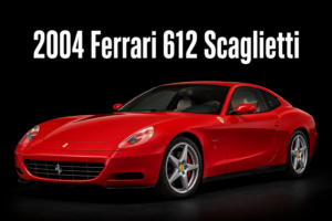 2004 Ferrari 612 Scaglietti Red Sports Car Wall Art