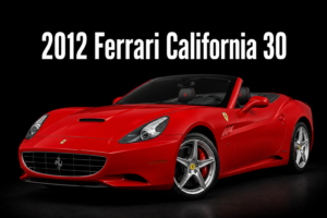 2012 Ferrari California 30 Red Convertible Automotive Wall Art