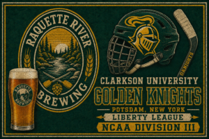 Clarkson University Golden Knights Vintage Hockey Wall Art