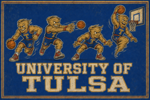 Tulsa Basketball Mascot Graphic Wall Art