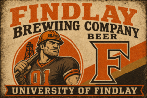 Vintage Findlay Brewing Company Oilers Wall Art
