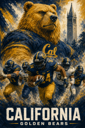 California Golden Bears Football Bear Artwork