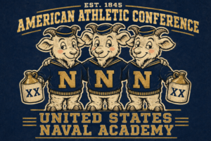 American Athletic Conference Naval Academy Bear Design